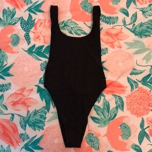Black One Piece Bathing Suit